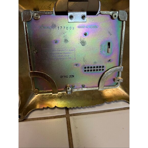 Vintage 70s Dong Jun Baroque Brass Victorian Ornate Rotary Dial Desk Telephone - Picture 8 of 9